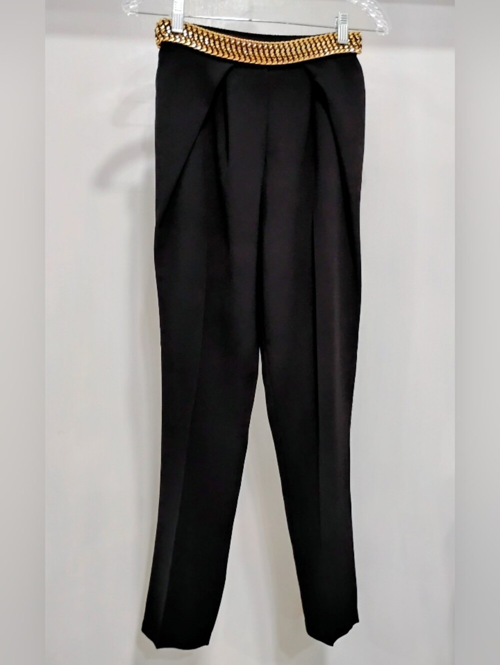 RETRO LAC BLEU GOLD CHAIN PANTS